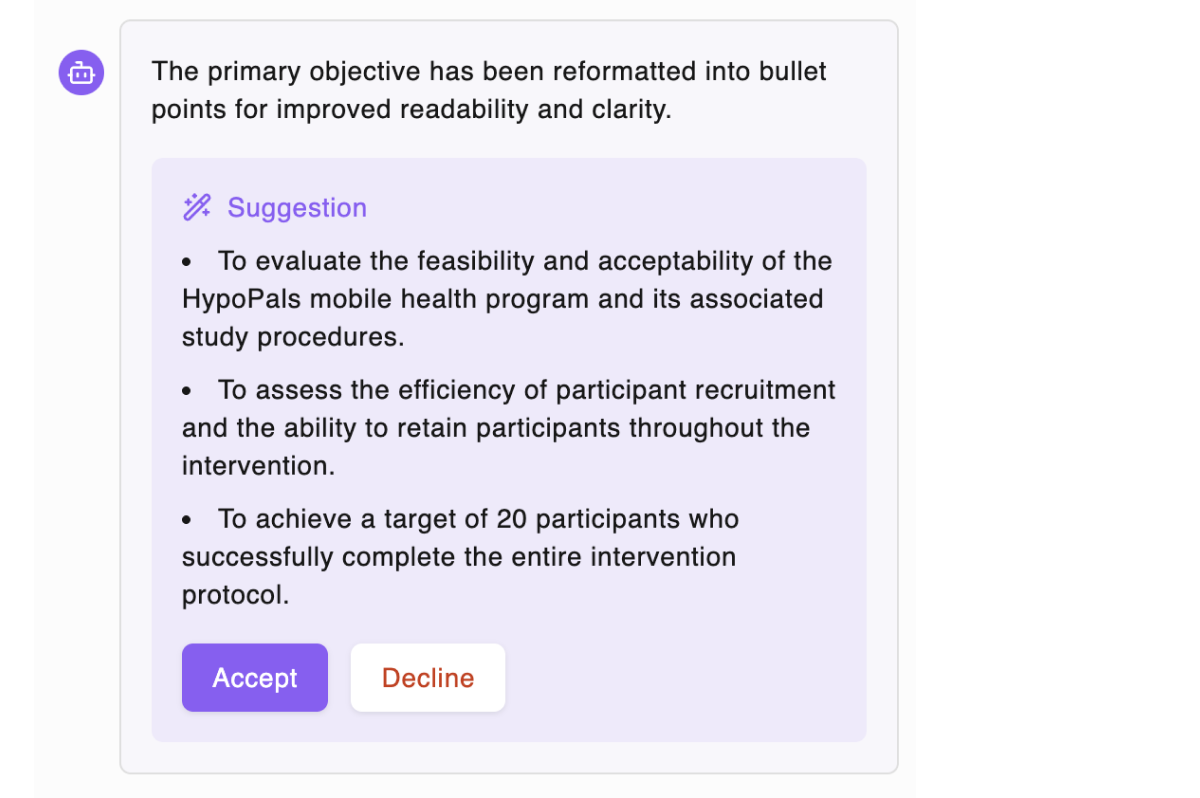 AI content generation and chat assistant
