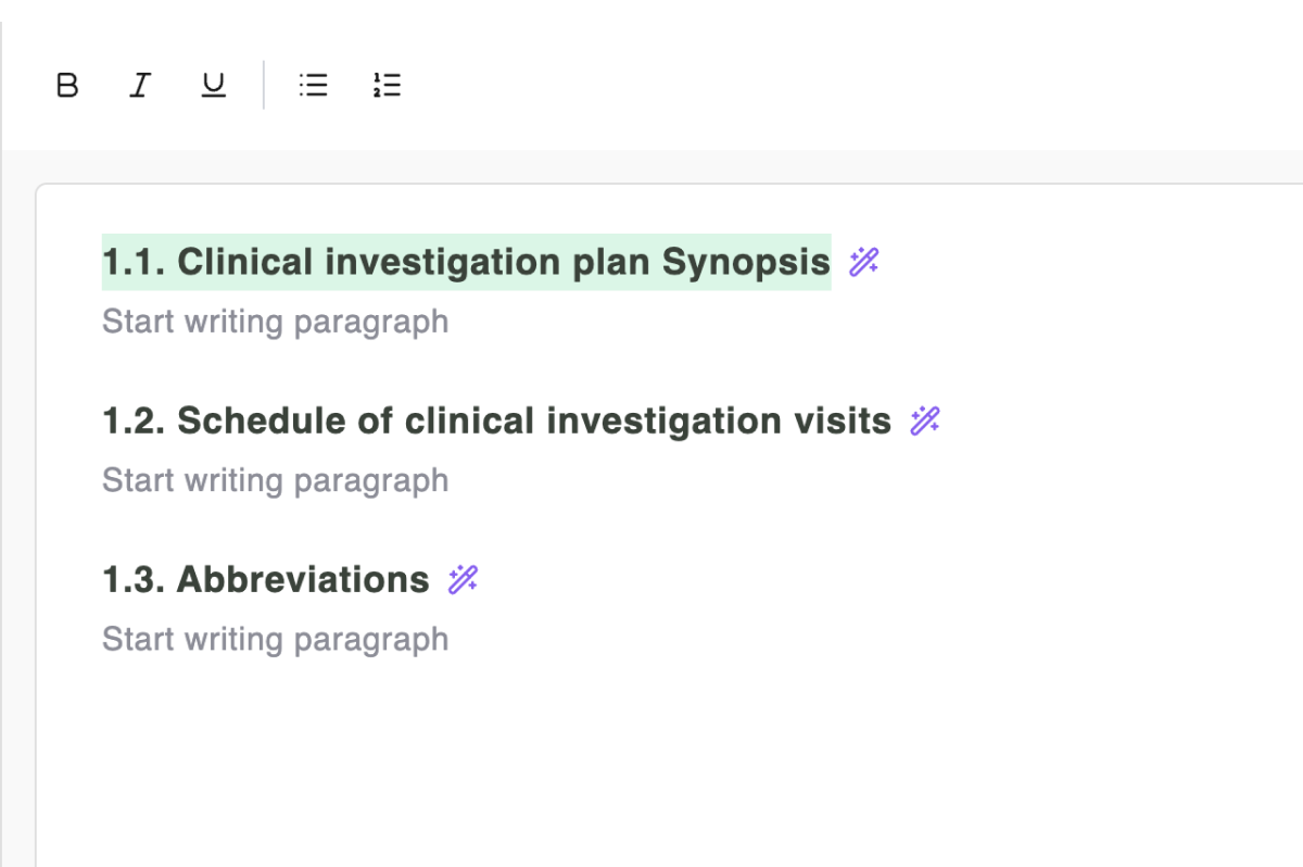 Studia's Word-like editor interface